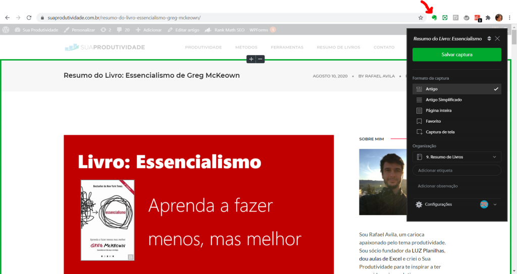 evernote ferramenta de gerenciamento de anotações uso do evernote web clipper