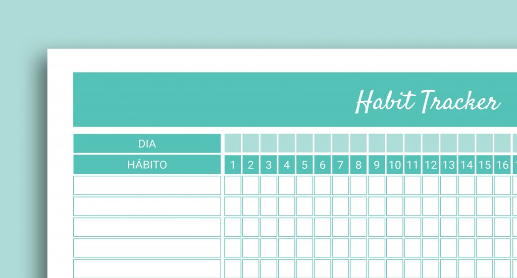 habit tracker acompanhamento de hábitos exemplo de checklist