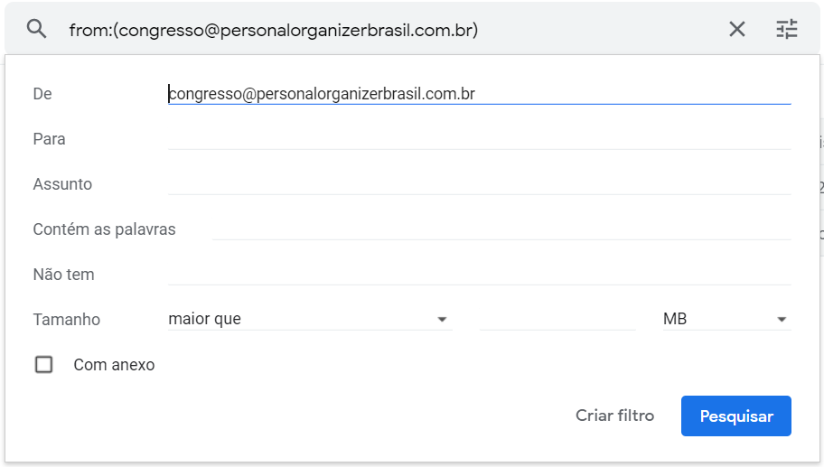 marcadores do gmail como criar um filtro 2